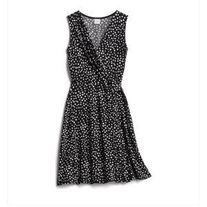 Midi polka dot dress.